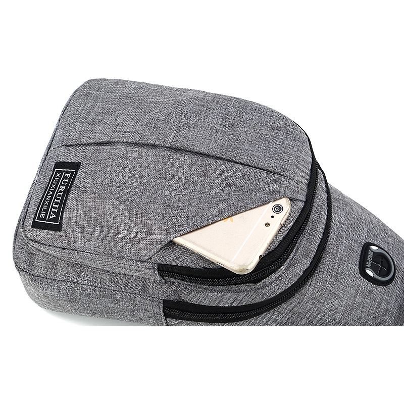 가슴 가방 남자의 크로스 바디 백 캔버스 어깨 가방 캐주얼 작은 가방 배낭 남자 2019 새로운 유행 컴퓨터