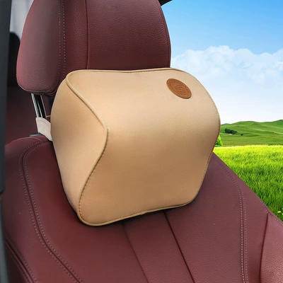 Waist support – Office Waist Cushion Car Waist - pure-beige-headrest-1