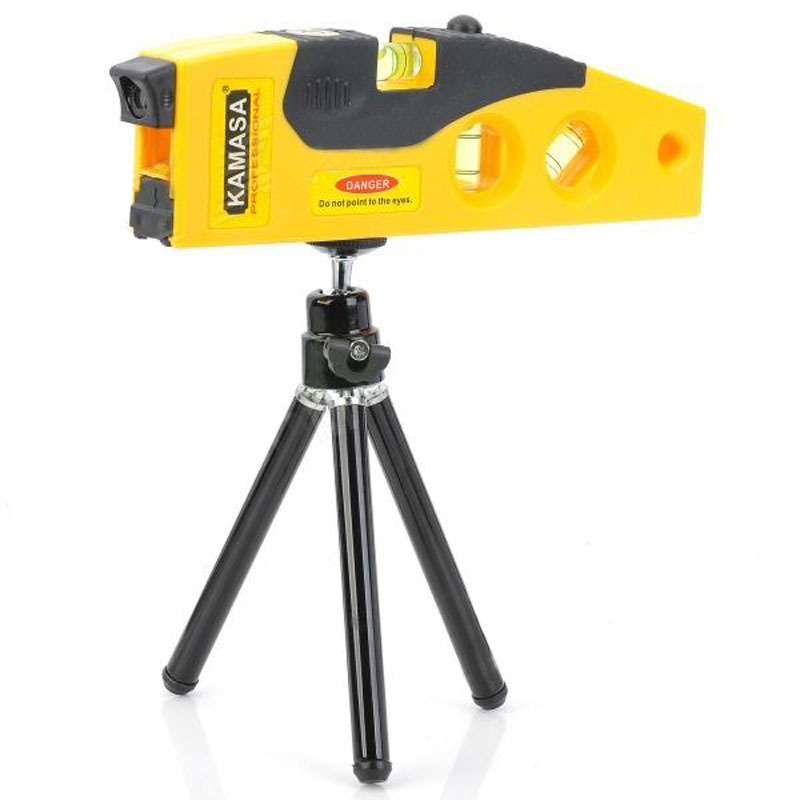 圆点十字线激光水平尺红外线水平仪室内装修测量工具带三脚架