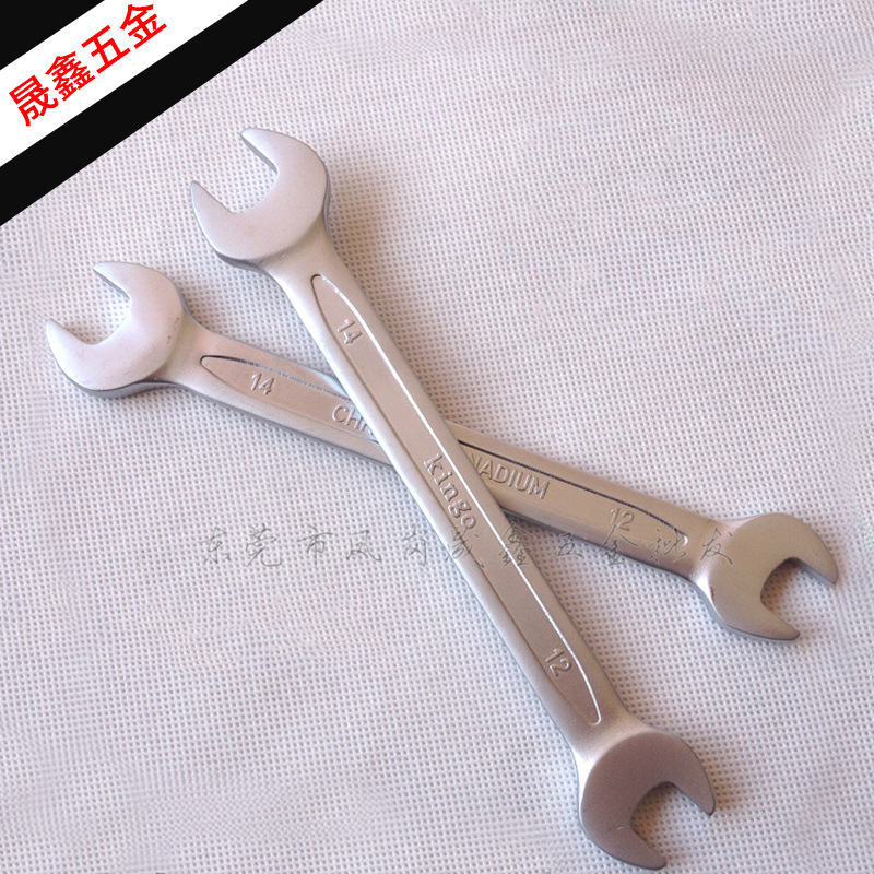 进口台湾kingo12*14双开口扳手6*7-30*32CR-V铬钒合金钢表面哑光