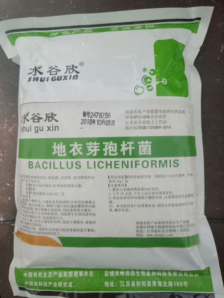 【水谷欣】地衣芽孢杆菌1000亿含量 1千克 （其它包装联系客服）