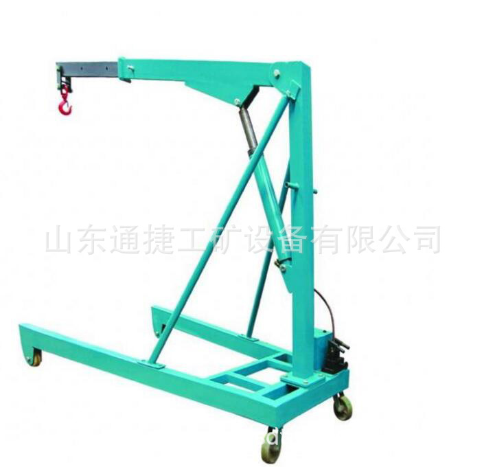 0.5-2吨折叠吊车 1吨手动液压小吊车发动机吊架2吨液压小吊车厂家