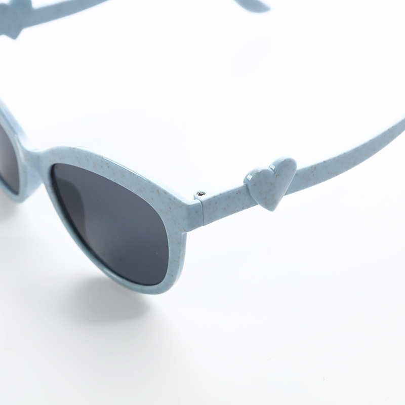 Gafas de Sol Infantil de Paja de Trigo, Protección UV400, para Niños y Uso Diario