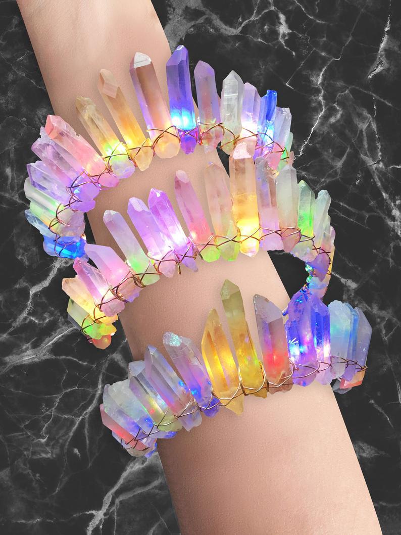 Led Crystal Headband Natural Stone Light-up Hair Accessory_voghion.com