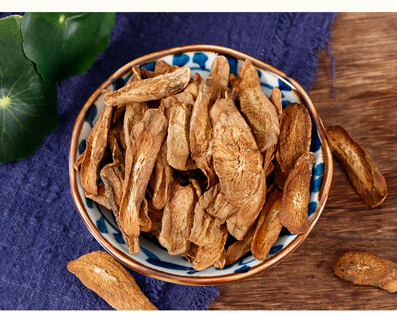 Burdock Root Tea (Arctium lappa) — Dried Burdock Root Slices, Roasted Herbal Tea in Can in use