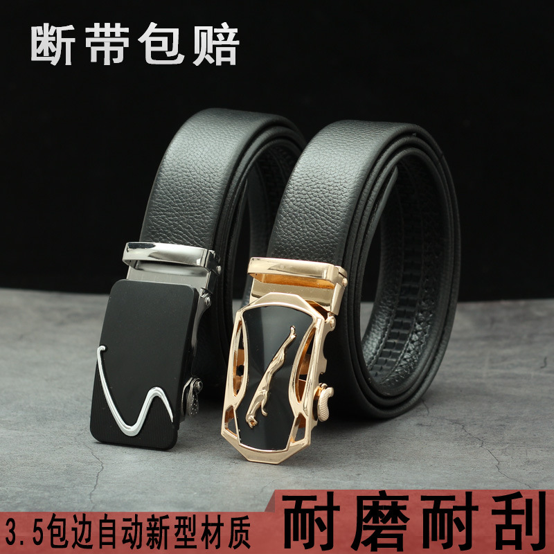 A generation of fat Mass style Alloy buckle automatic Buckle wear-resisting man Belt Trousers waist