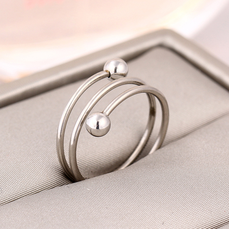 TitaniumStainless Steel Fashion  Ring  Steel color6  Fine Jewelry NHIM1605Steelcolor6picture5