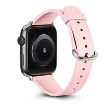 适用苹果SE/1/2/3/4/5/6代真皮手表带iwatch7苹果四代手表表带