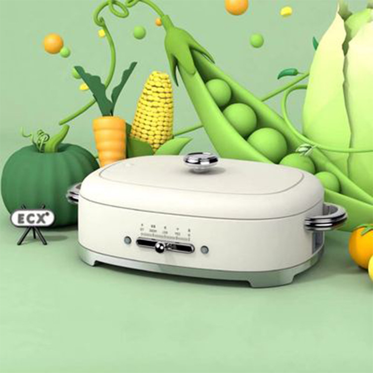 ECX 料理魔盒 多功能料理锅 电火锅 烧烤盘 家用网红锅 明星同款