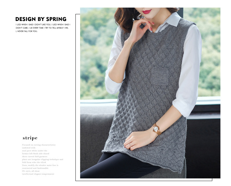 Gilet femme HIRONDELLE CHRYSALIDE en Tricot - Ref 3317243 Image 15