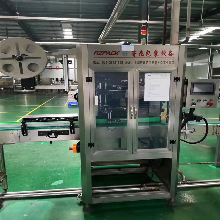 处理热收缩套标机 全自动矿泉水饮料瓶套标机 二手饮料瓶套标机