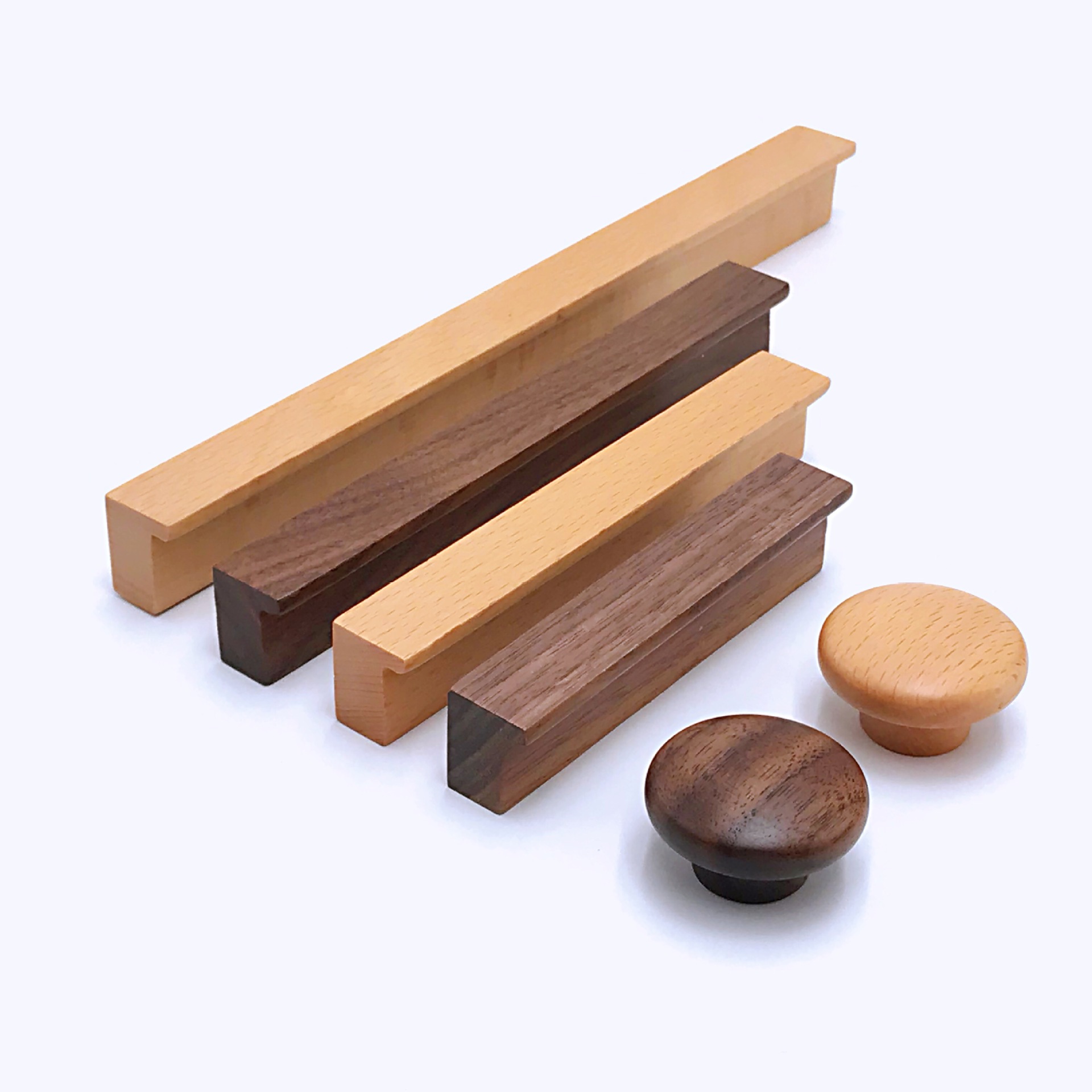 Nórdico de madera maciza manija del armario de la puerta del armario pequeño mango moderno minimalista de madera de registro puerta del cajón puerta de madera manija de madera