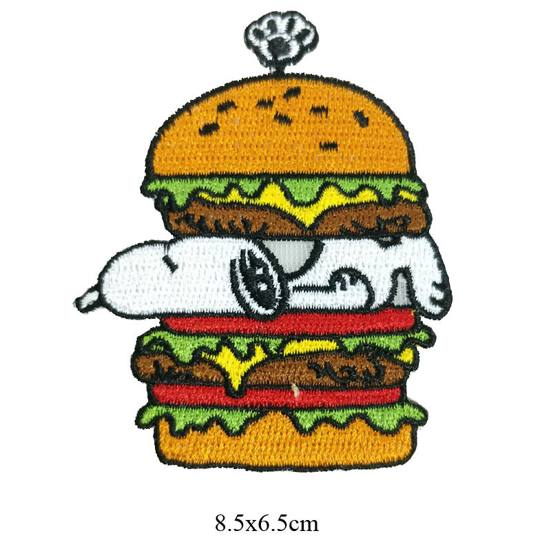 スヌーピー布ステッカー刺繍パッチバッジ子供服アクセサリー穴付きステッカー日本tシャツバッグ装飾diy