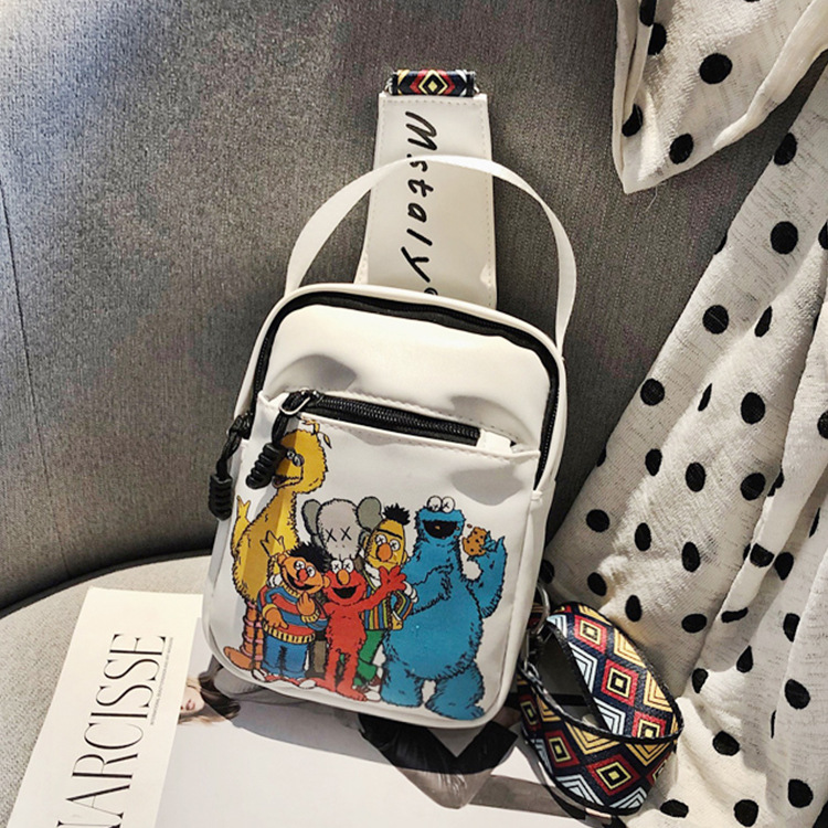 Pechera de Cuero PU con Estampado para Mujer
