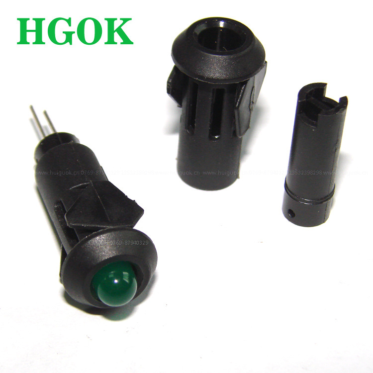 飞机套两件套飞机套LEDM-1A+LEDM-1B黑色飞机套LED间隔柱3mm灯座