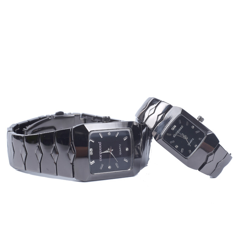 Factory wholesale products JSD60001 Korea fashion tungsten steel color lovers watch simple watch fashion watch suit watch