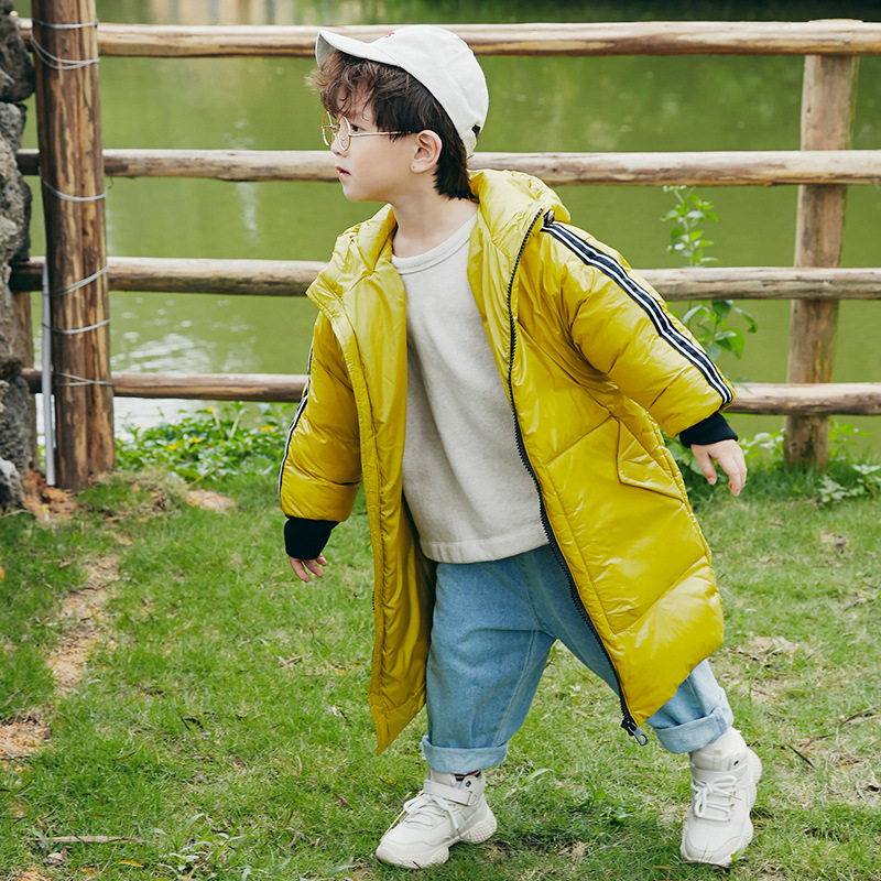 2019 Autumn and winter new pattern children Down Jackets wholesale Mid length version Large Children's clothing Down Jackets girl children coat