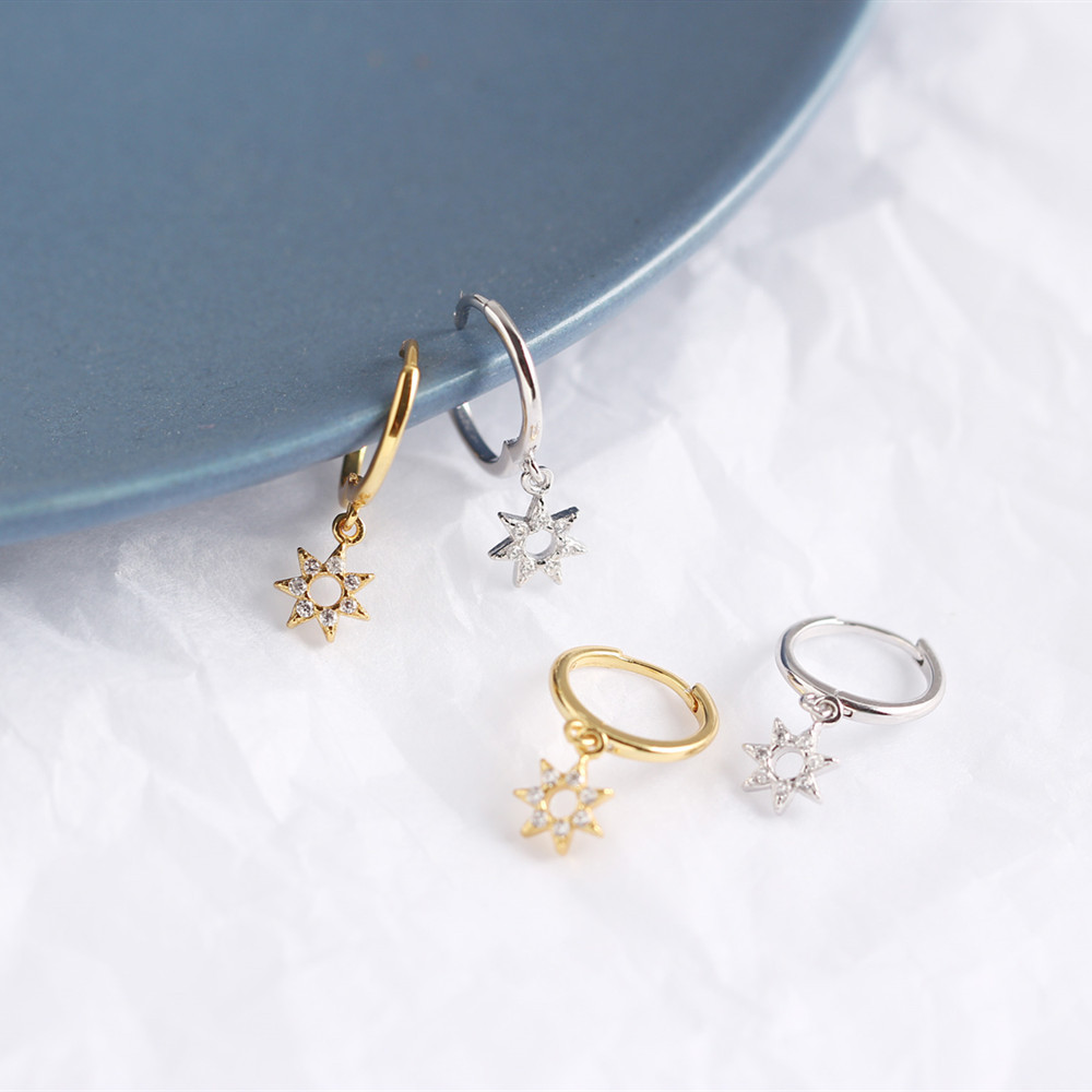 Star Fashion Gem Plating Earrings display picture 5