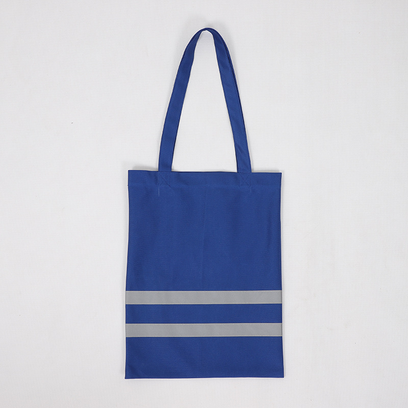 可折叠涤纶束口袋 反光手提袋牛津布袋定做 加反光条礼品袋子