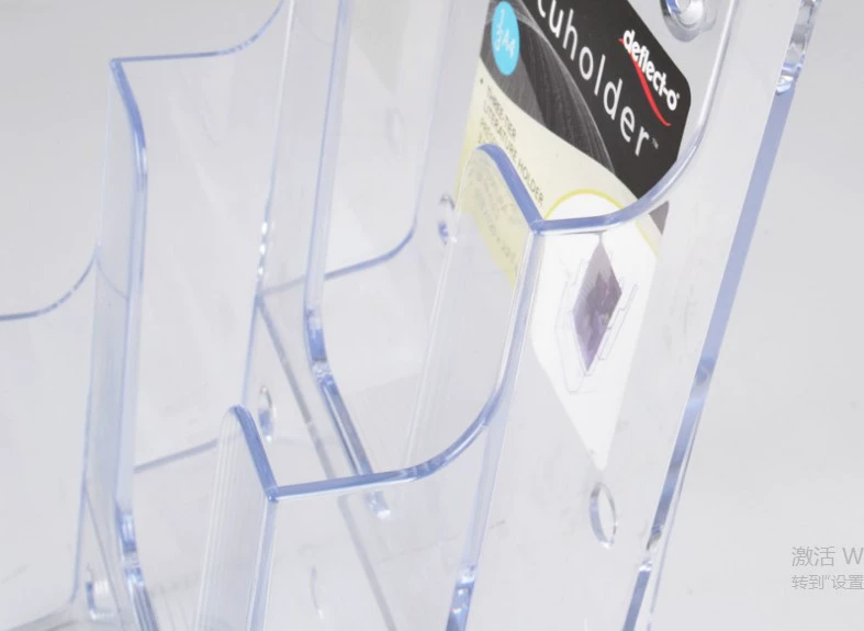 Classic acrylic data rack A6 three-layer data display injection-m molded transparent promotional rack desktop storage rack