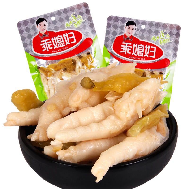 Chongqing Good wife Pickle chicken legs 90g to work in an office Casual snacks Pickled Pickle chicken KTV Good journey
