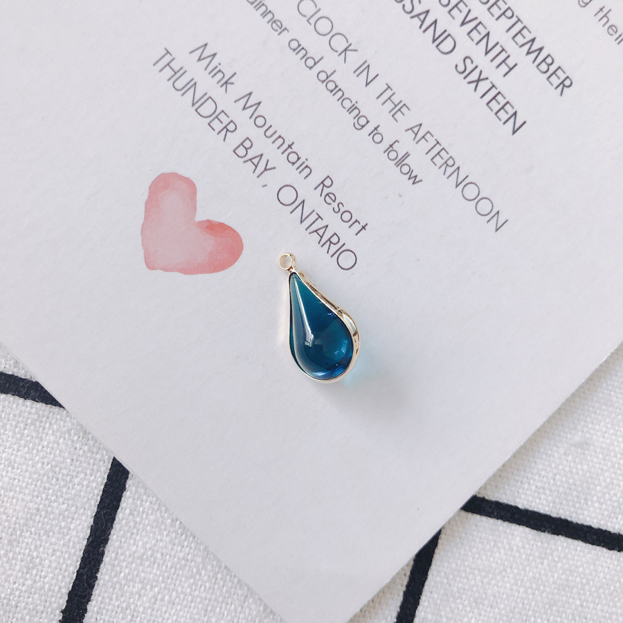 20g Weight Pendant Jewelry Making Type Zircon Inlay Material DIY Jewelry Accessories Classification 10 PCS/Package Quantity Glass Material Water Droplets Pattern Inlay Design Simple Style, Classic Style Style 10 PCS/Package Glass Zircon Water Droplets Pendant 7