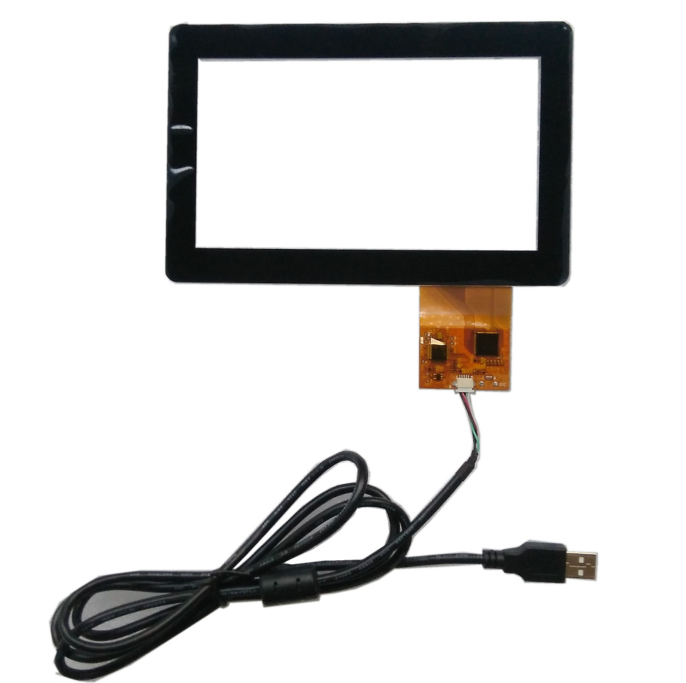 7寸电容工控触摸屏手写屏液晶总成屏幕一体外屏常规玻璃盖板USB