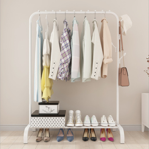 Floor-standing clothes drying rack single-pole clothes hanger bedroom simple clothes drying rack clothes drying rack floor-standing clothes hanger
