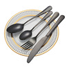 Golden tableware stainless steel, set, 10 pieces, wholesale