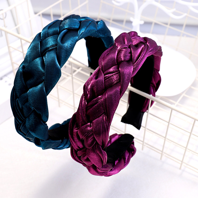 High-grade Cloth Twist Hair Hoop Wide Version Braids Hair Accessories Direct Sales display picture 13