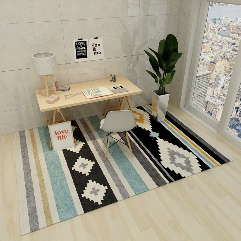 Moderner Skandinavischer Boho Teppich Für Wohnzimmer Und Schlafzimmer_voghion.com