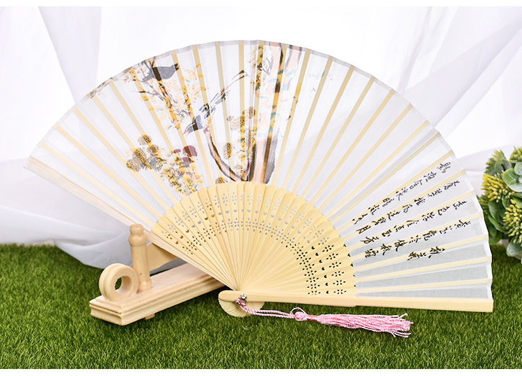 厂家直供古风扇子中国风舞台表演道具影楼拍摄折叠扇装饰摆饰扇子详情图7