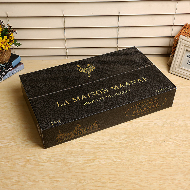 厂家定制 牛皮纸产品展示纸盒 天地盖开窗展示包装折叠纸盒定做