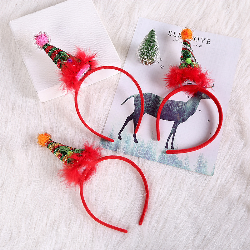 Fashion Christmas Hat Plastic Hair Band 1 Piece display picture 1