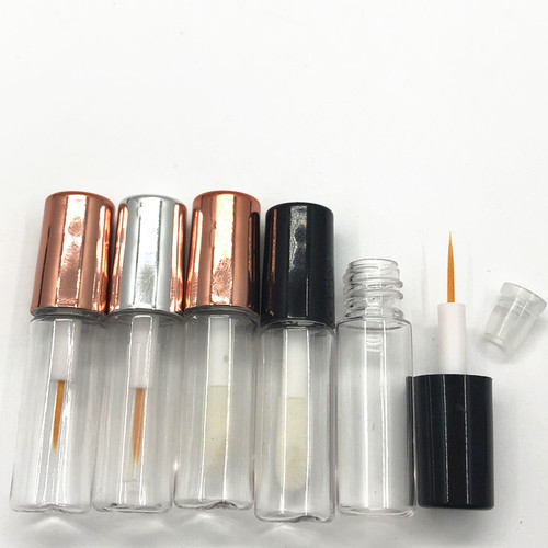 In stock 4.3cm long 1.5ml super mini blown bottle lip gloss tube small eyeliner tube growth liquid sub-bottle