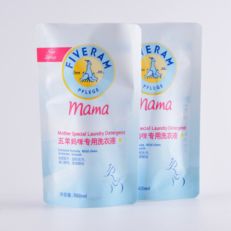 新款复合洗衣液包装袋 500ML复合站立袋 液体印刷镀铝自立包装袋