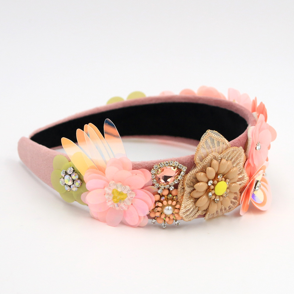 New Fashion Baroque High-end Gem Handmade Metal Forest Series Catwalk Headband Nihaojewelry Wholesale display picture 4