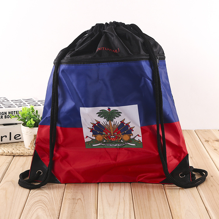 厂家定做无纺布束口袋 拉绳收纳棉布收纳袋 学生补习广告袋