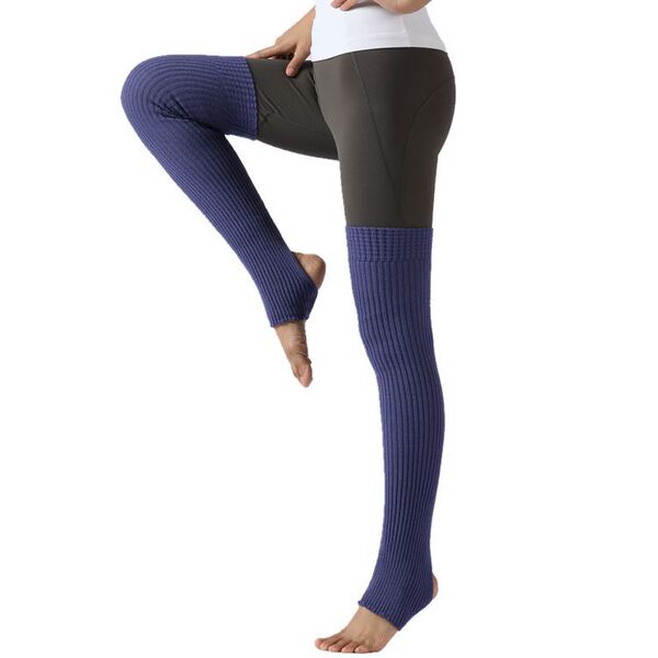 keep warm woolen long gaiters for yoga