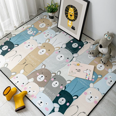 Avtomobil döşəmə paspasları: Absorbent Wear-resistant Entrance Mat Living - shoulder-to-shoulder-bear-70140cm