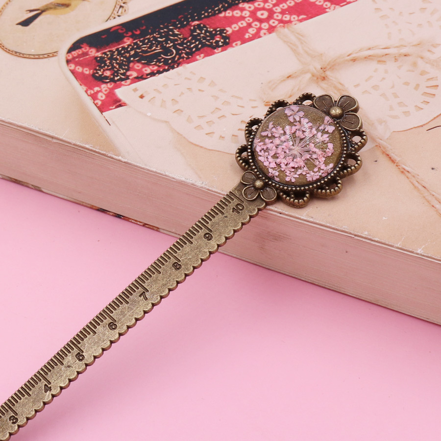 Marcador de flores de aleación-rosa_1