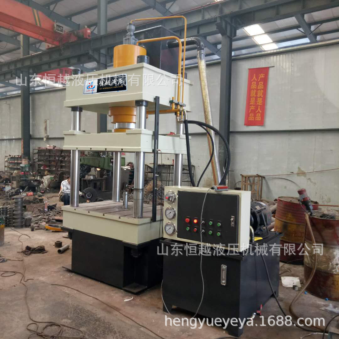 现货销售400t陶瓷粉末成型压机 三梁四柱电子压力机
