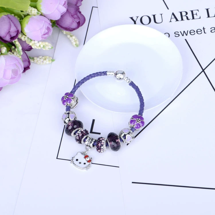 Cute crystal, beaded bracelet, style, DIY