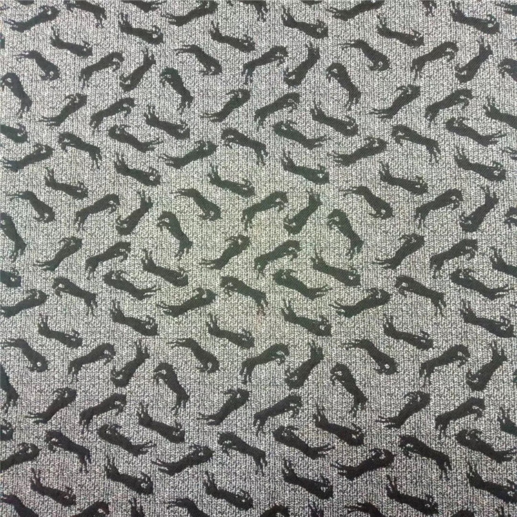 小动物图案色织梭织提花布面料适用于服装装饰100%涤纶