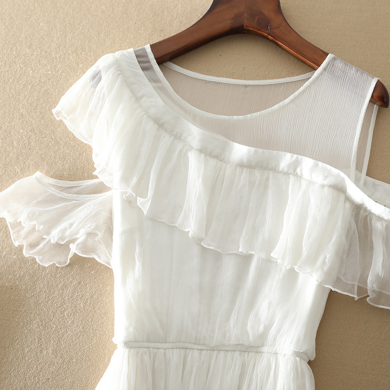 Bohemian Beach Maxi Dress Silk Dress