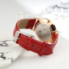 Fashionable quartz women's watch for leisure, city style, simple and elegant design, Korean style