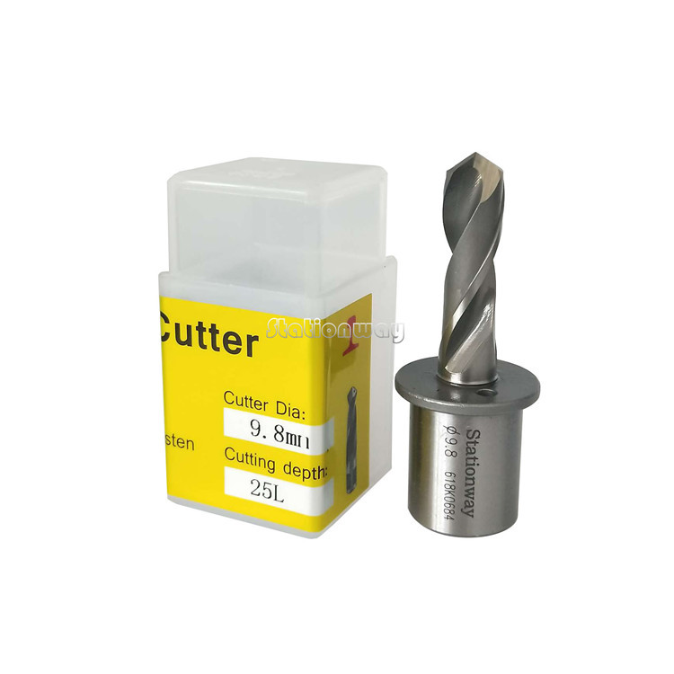 Stationway钢轨专用实芯钻头电务用铁轨钻头9.8mm*25L轨钻 1支