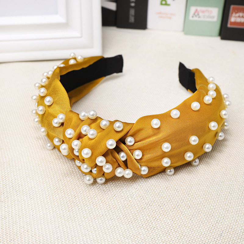 Pearl Headband Simple Knotted Headband Wholesale display picture 8