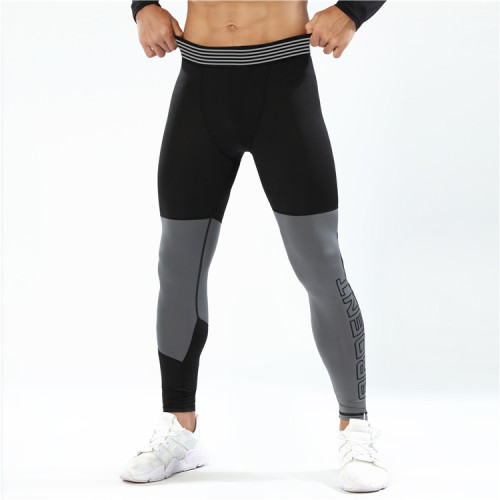 Hunting Star New Men's Fitness Sports Leggings Running Training Highly Elastic Breathable Men's Quick-Drying Tights 207