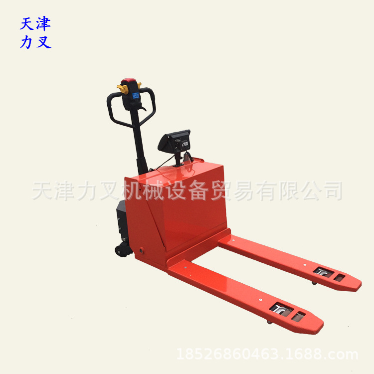 供应叉车秤电动托盘搬运车 半电动/全自动液压地牛 电动升高拖头